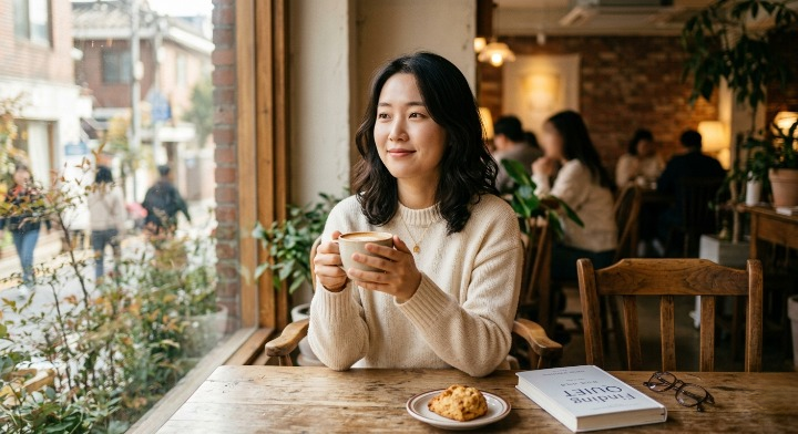 상담 후 안정된 여성